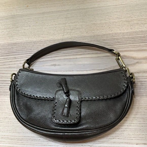 Stuart Weitzman Metallic Leather Handbag - Picture 11 of 16